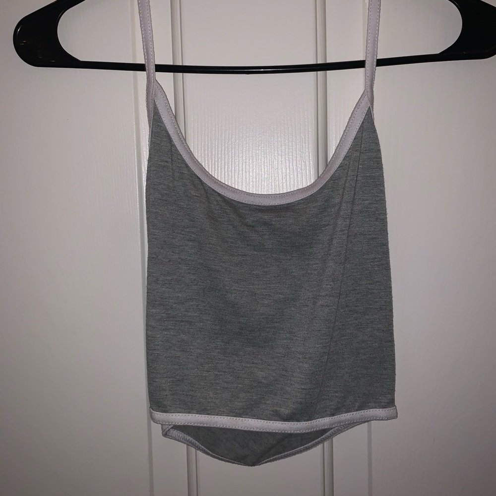 2 FOR 1 grey halter top & grey tube top